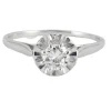 Solitaire en or gris, diamant