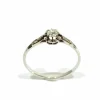 Solitaire en platine et diamants