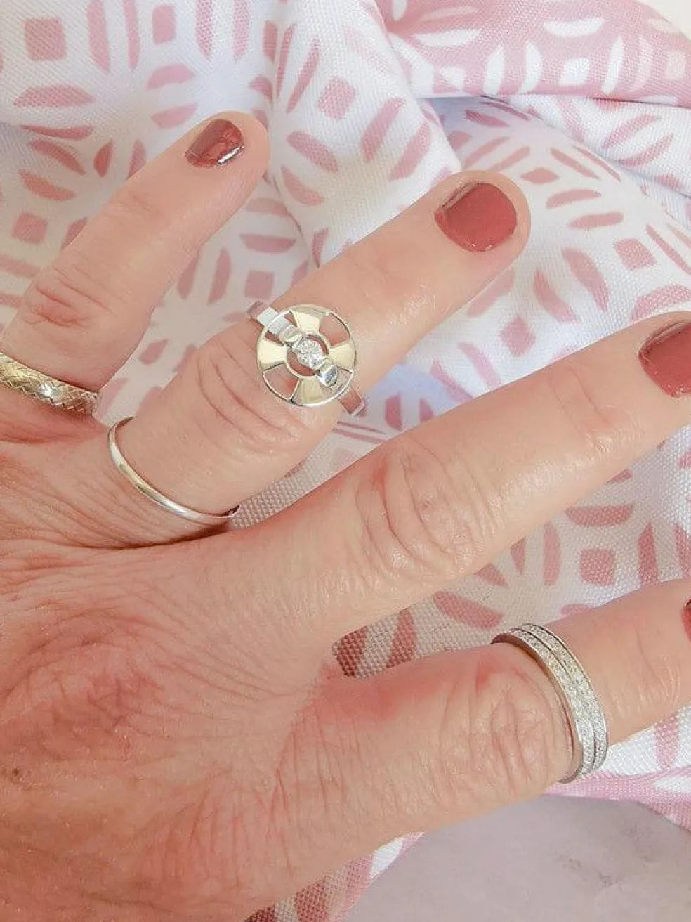 Solitaire Lilistone Diamant & Or Blanc