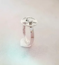 Solitaire Lilistone Diamant & Or Blanc