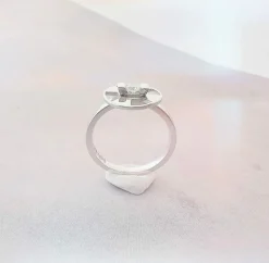 Solitaire Lilistone Diamant & Or Blanc