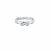 Solitaire Minimaliste Or Blanc 18k Diamant