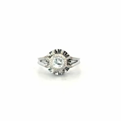 Solitaire Or Blanc & Diamant