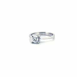Solitaire Or Blanc & Diamant