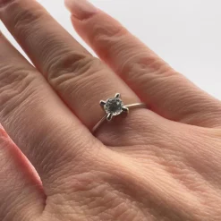 Solitaire Or Blanc & Diamant