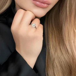 Solitaire Or Blanc 1 Diamant