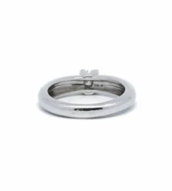 Solitaire Or blanc - Diamant de 0,45 carat