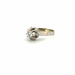 Solitaire Or Blanc 1 Diamant