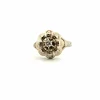 Solitaire or blanc diamant