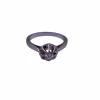 Solitaire Or Blanc Diamant