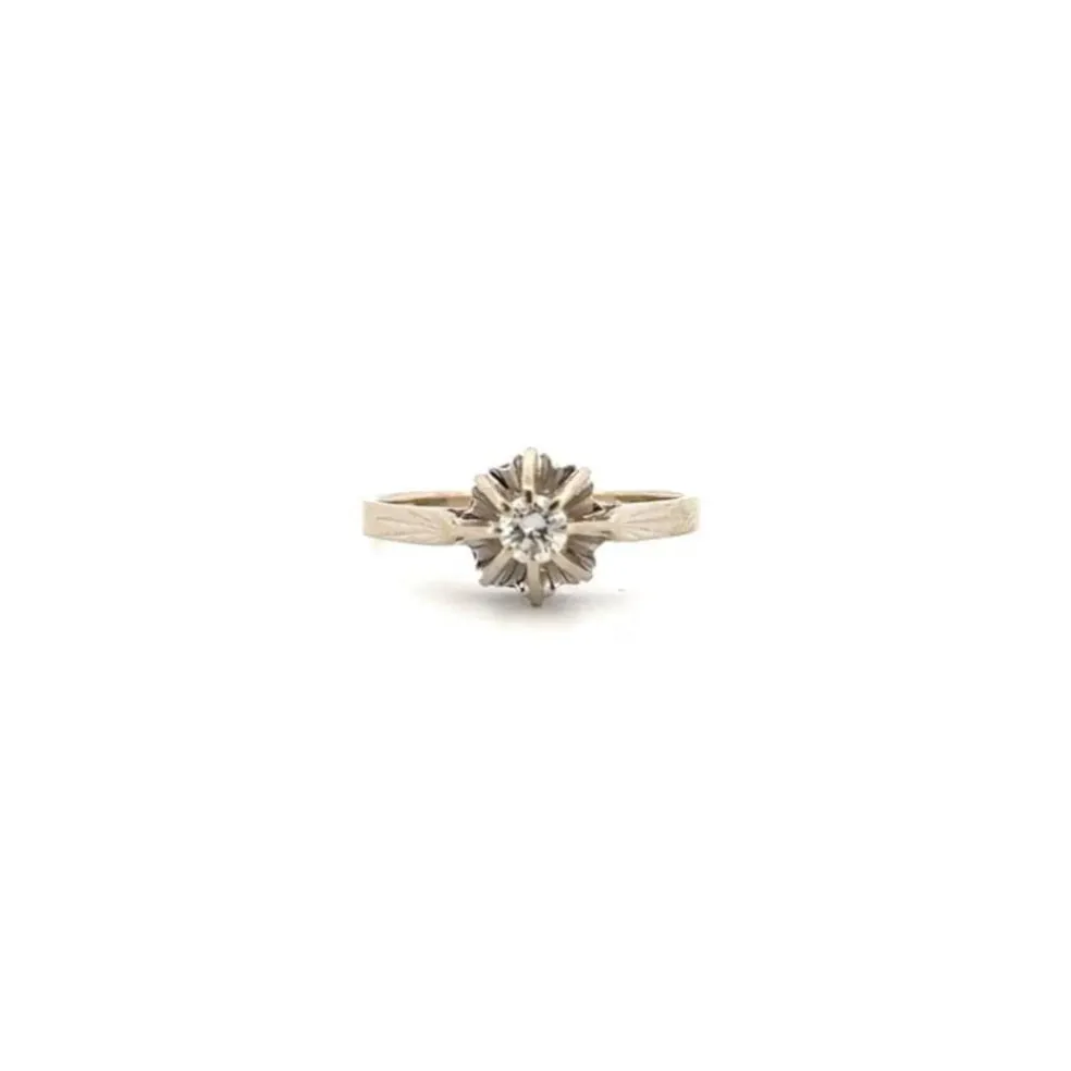 Solitaire Or Blanc Diamants