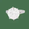Solitaire or blanc, diamant 4,02 carats.
