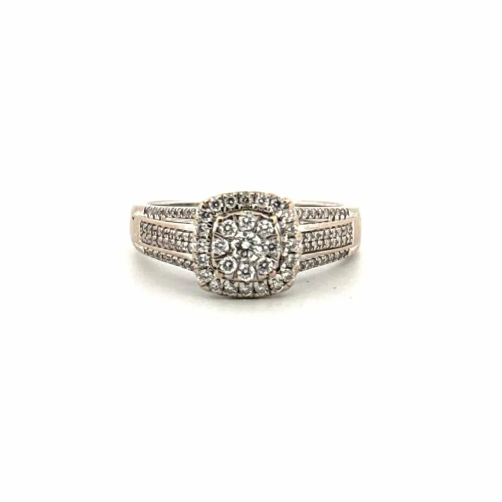 Solitaire Or Blanc Diamants