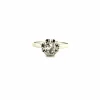 Solitaire Or Blanc Diamant