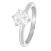 Solitaire Or blanc Diamants