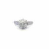 Solitaire Or Blanc Diamant