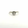 Solitaire Or Blanc Diamant