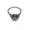 Solitaire Or Blanc Diamant
