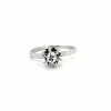 Solitaire Or Blanc Diamant