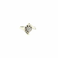 Solitaire Or Blanc Diamant