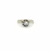 Solitaire Or Blanc Diamant