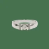 Solitaire or blanc diamant
