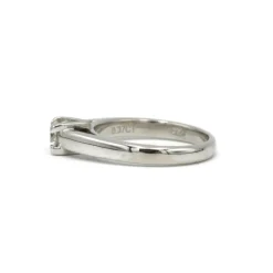 Solitaire or blanc diamant 0,37 carat