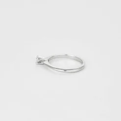 Solitaire or blanc Diamant