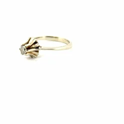 Solitaire Or Blanc Diamant