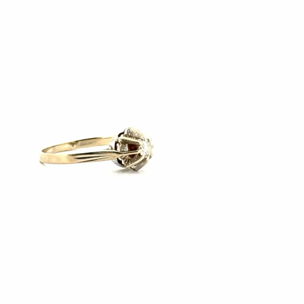 Solitaire Or Blanc Diamants