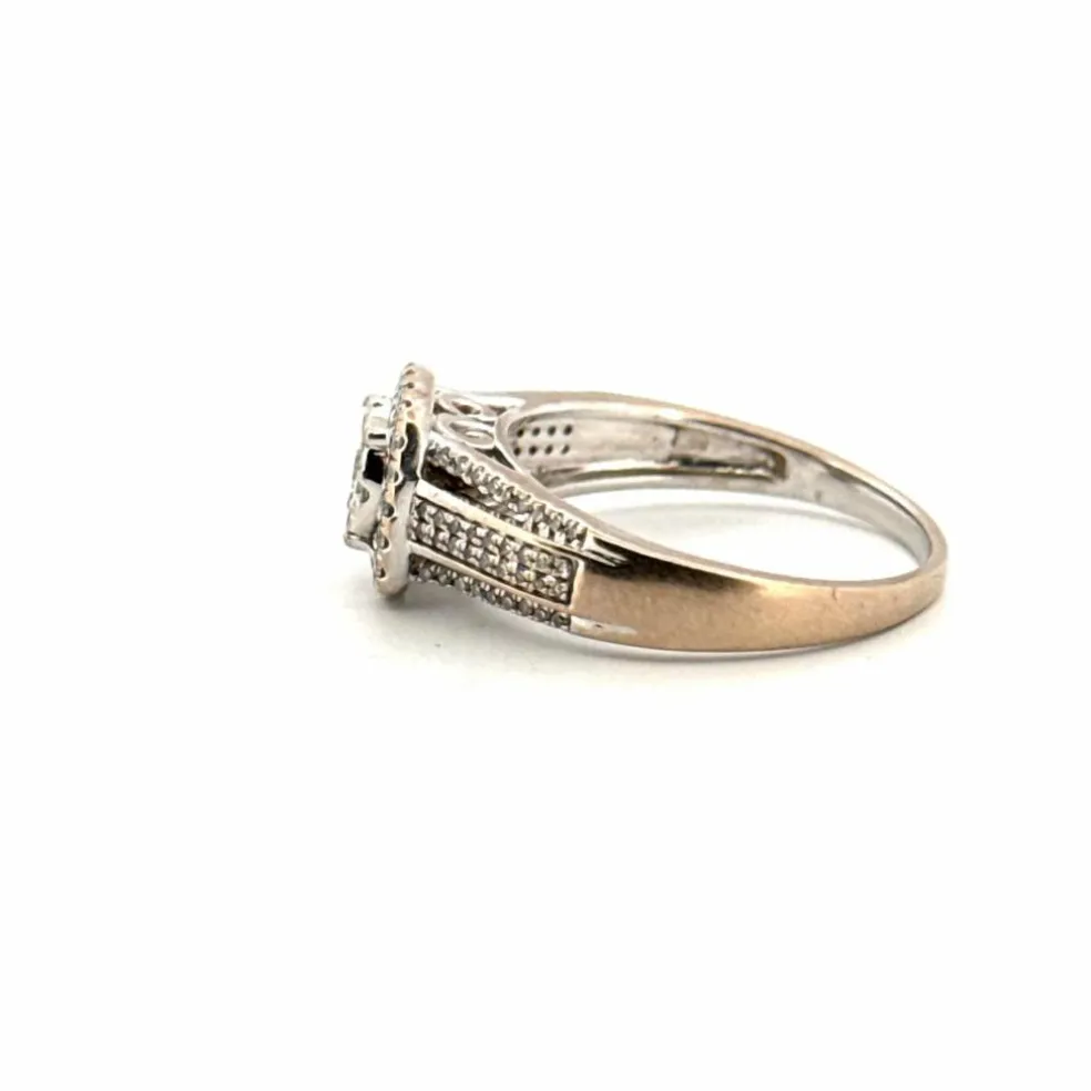 Solitaire Or Blanc Diamants