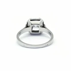 Solitaire or blanc diamant
