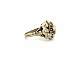 Solitaire or blanc diamant