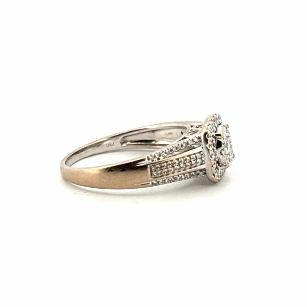 Solitaire Or Blanc Diamants