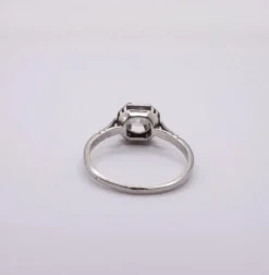 Solitaire Or Blanc Diamant