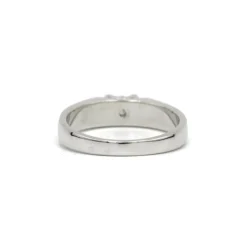 Solitaire or blanc diamant