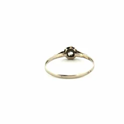 Solitaire Or Blanc Diamant