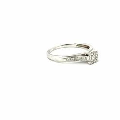 Solitaire Or Blanc Diamants
