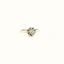 Solitaire Or Blanc Diamants