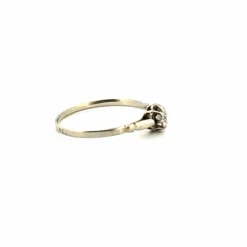 Solitaire Or Blanc Diamant