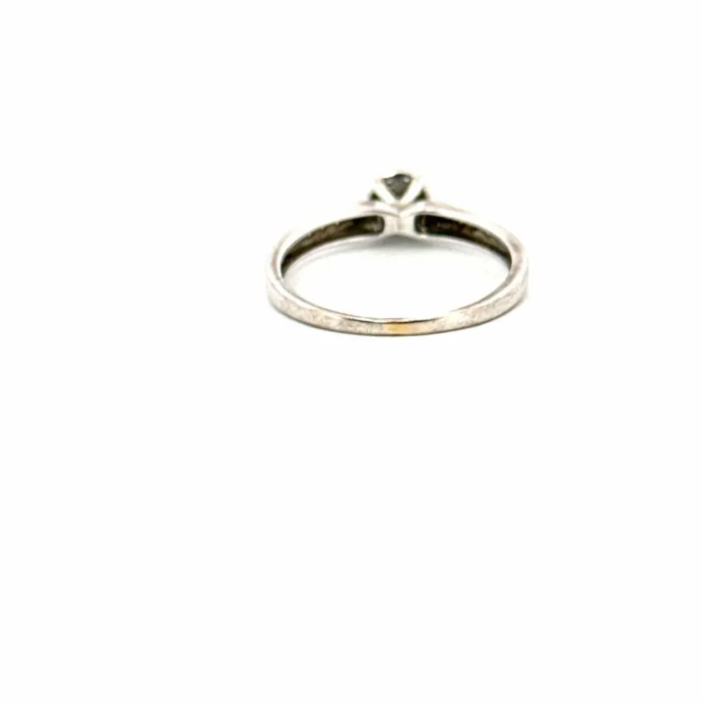 Solitaire Or Blanc Diamants
