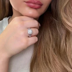 Solitaire Or Blanc Diamants