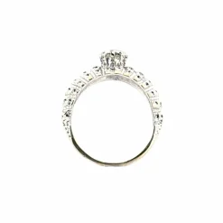 Solitaire Or blanc Diamants