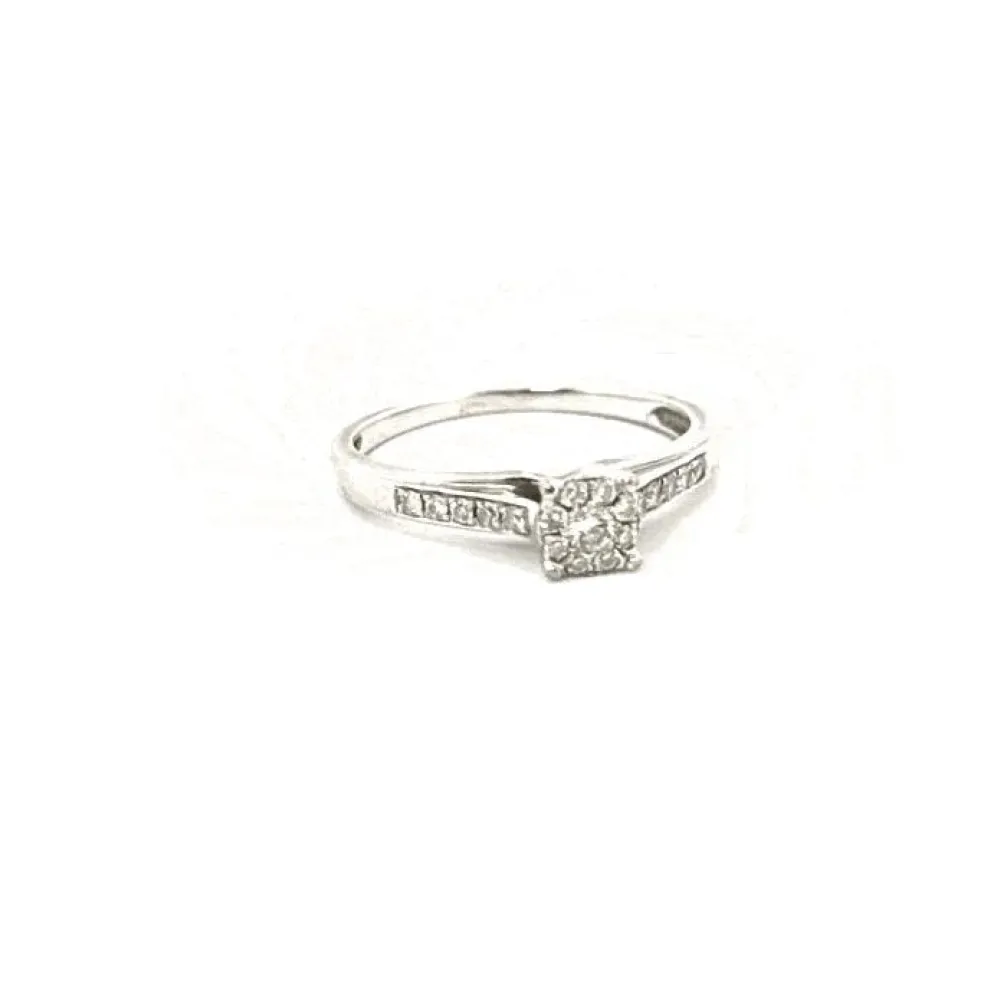 Solitaire Or Blanc Diamants