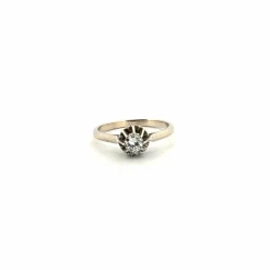 Solitaire Or Blanc 18k & Diamant