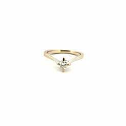 Solitaire Or Blanc 18k & Diamant