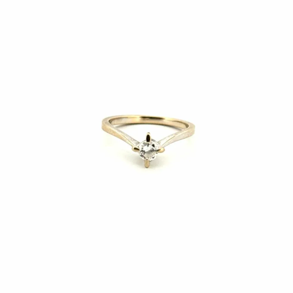 Solitaire Or Blanc 18k & Diamant