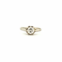 Solitaire Or Blanc 18k & Diamant