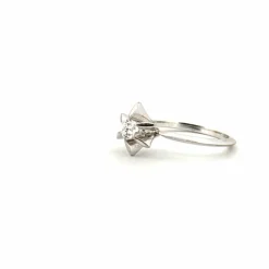 Solitaire Or Blanc 18k & Diamant