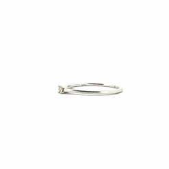 Solitaire Or Blanc 18k & Diamant